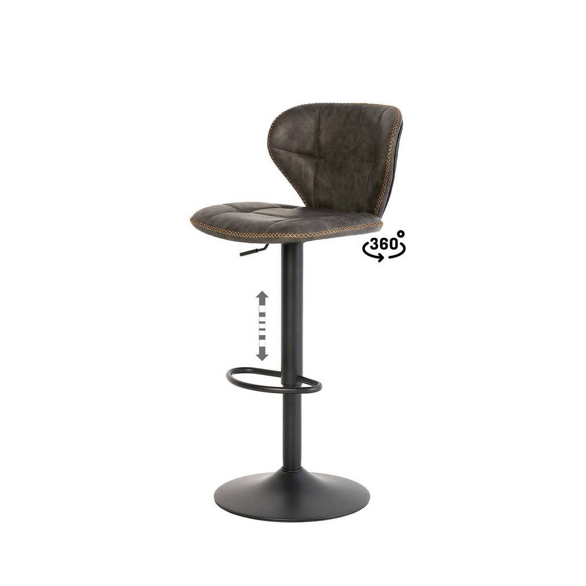  taburete regulable piper gris. Modelo 00SL110422