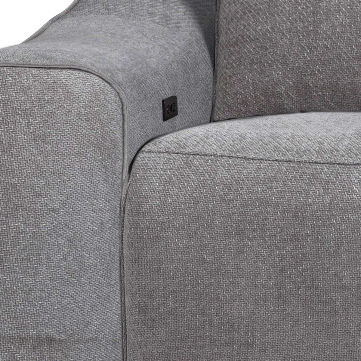  sofa 3 plazas maxi modelo kenzo tela color dark 2 relax electrico. Modelo 10145019000167, imagen 2