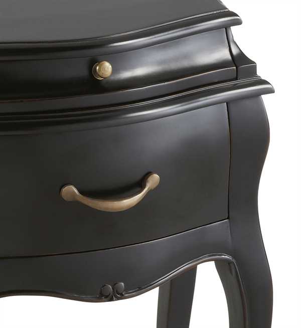  mesita vintage negra 2 cajones 57x40x70. Modelo 148152, imagen 2