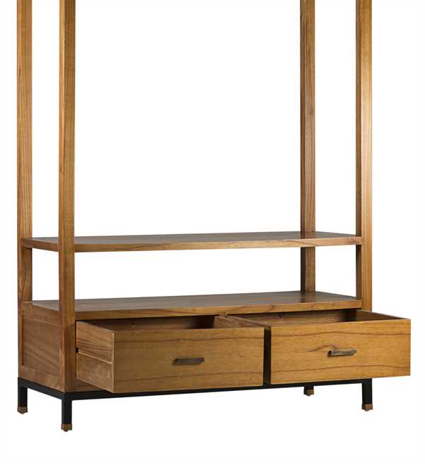  mueble auxiliar colgador madhu 2 cajones 1 hueco 120x50x190. Modelo 315010, imagen 3