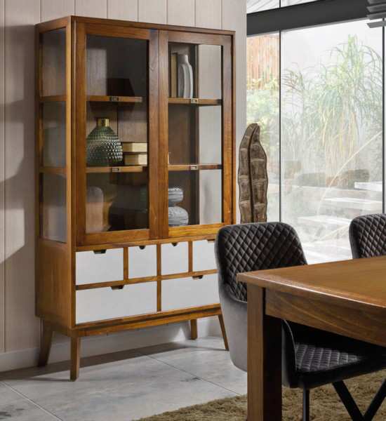  vitrina artic 6 cajones 2 puertas 105x40x180. Modelo 317014, imagen 5
