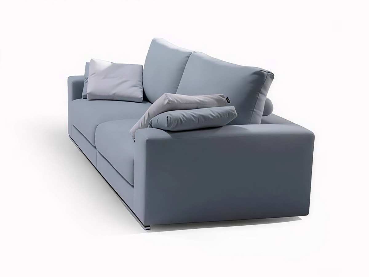  el sofá apolo de la nueva colección de divanistar cuenta con una estructura de madera de pino y un recubrimiento de espuma de poliuretano de 1,5 cm. los almohadones del asiento están hechos de asiento hr 30 kg con muelle ensacado para brindar mayor comodidad. el sofá apolo tiene patas metálicas y combina un estilo clásico en su frente con un diseño moderno y renovador en su retaguardia. es elegante, confortable y te brinda una sensación de descanso sereno y seguridad. con acabados de última generación, el sofá apolo está diseñado para satisfacer tus exigencias de bienestar.. Modelo APOLO, imagen 4