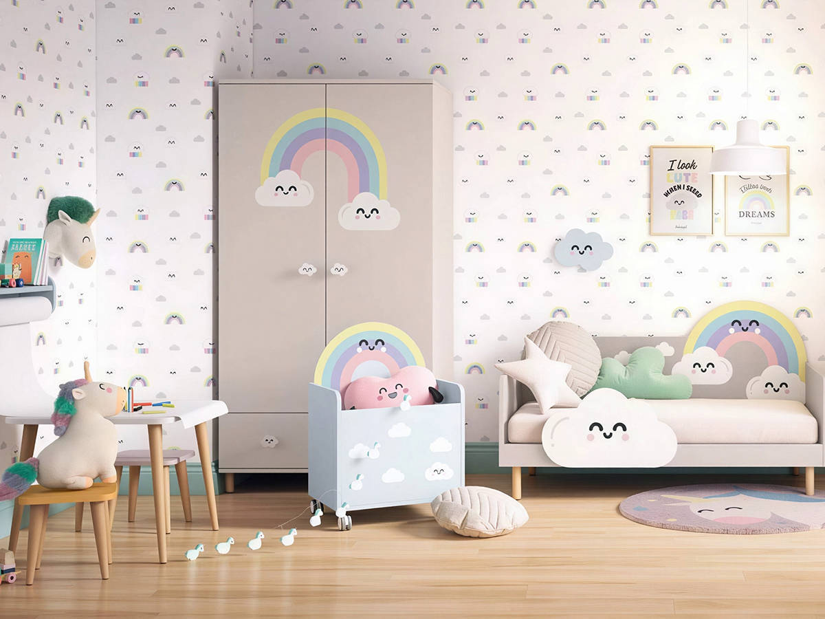 Habitacion Infantil cuna convertible dreams de la colección oficial mr. wonderful. Modelo BAMBOO-25, imagen 2