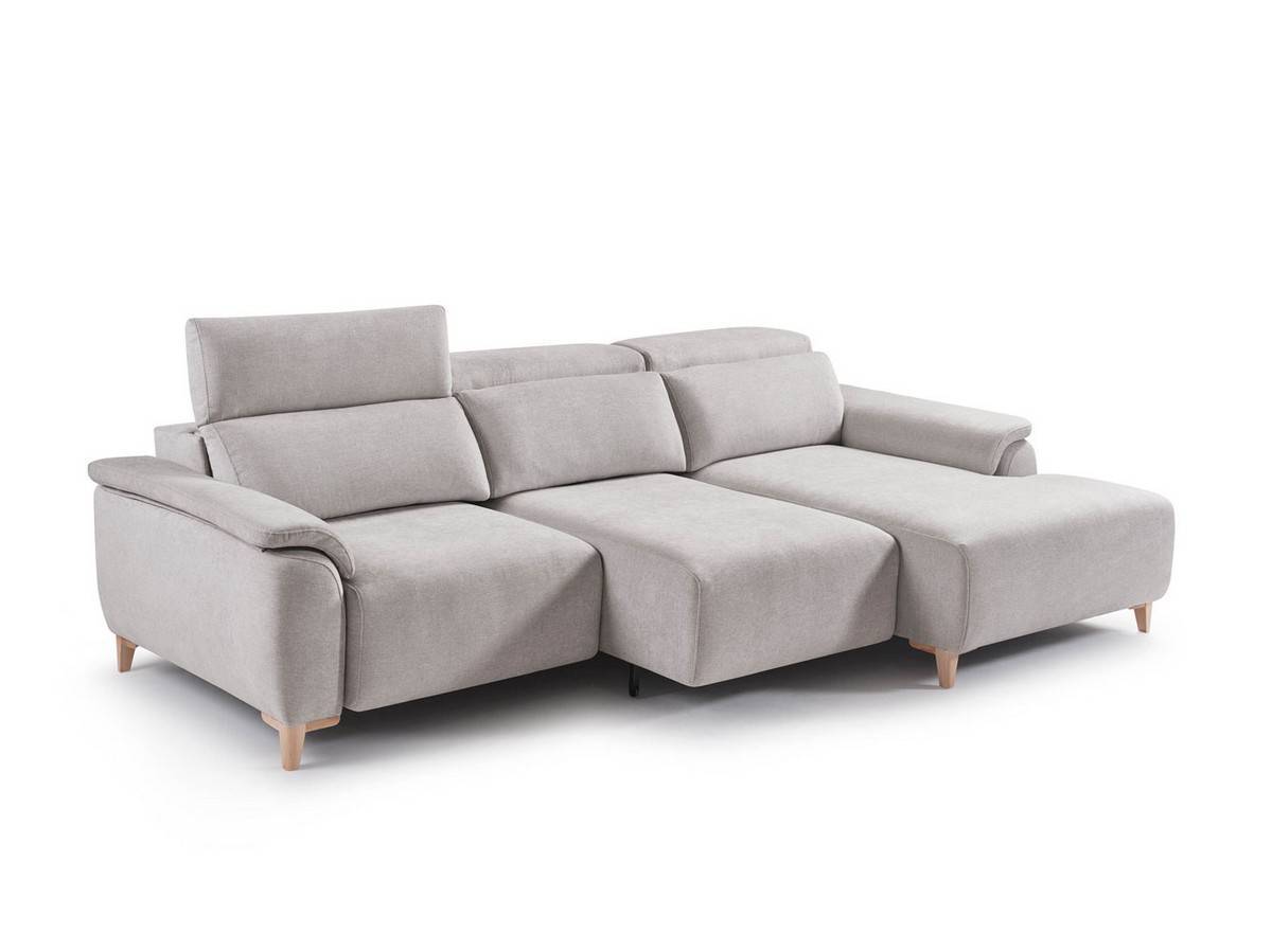  chaise longue kalma 290 cm con asientos viscoelásticos 35kg, muelles zz, respaldos adaptsystem y cabezales reclinables.. Modelo CHAISE-KALMA-FTR, imagen 3