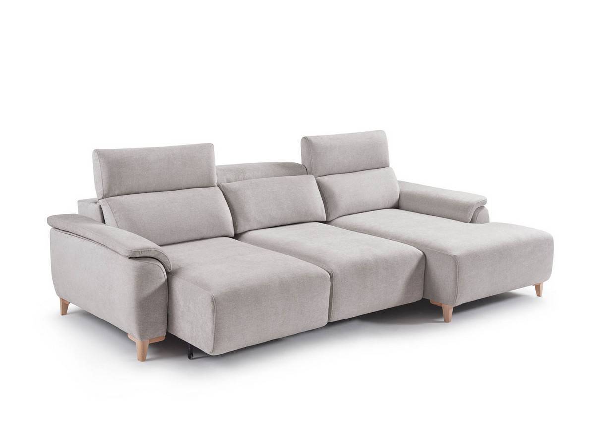  chaise longue kalma 290 cm con asientos viscoelásticos 35kg, muelles zz, respaldos adaptsystem y cabezales reclinables.. Modelo CHAISE-KALMA-FTR, imagen 4