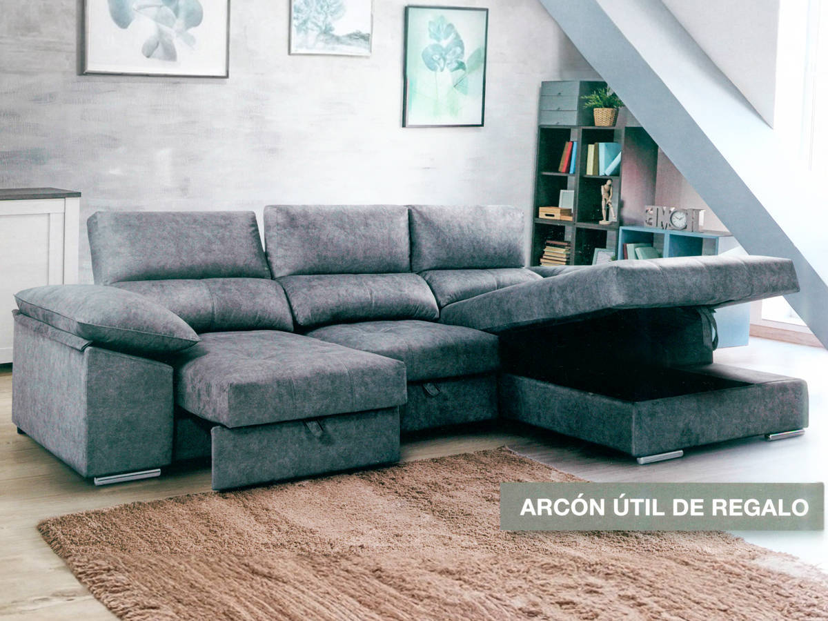 chaise entrega rapida 15 dias extensible de carro con arcon incluido y patas metálicas. Modelo CHAISE-ZEUS-TZ, imagen 3