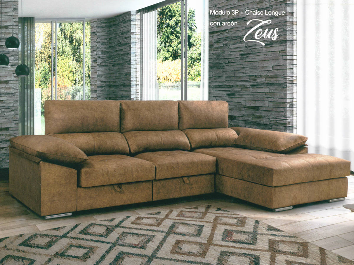  chaise entrega rapida 15 dias extensible de carro con arcon incluido y patas metálicas. Modelo CHAISE-ZEUS-TZ, imagen 4