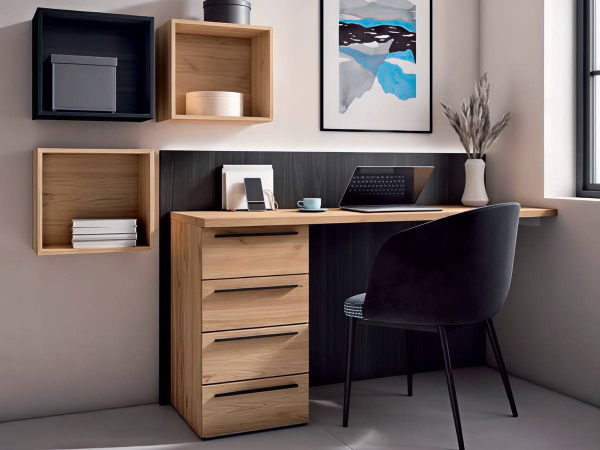  conjunto habitacion con cabecero ceos y dos mesitas tao. Modelo CRETAB-04, imagen 2