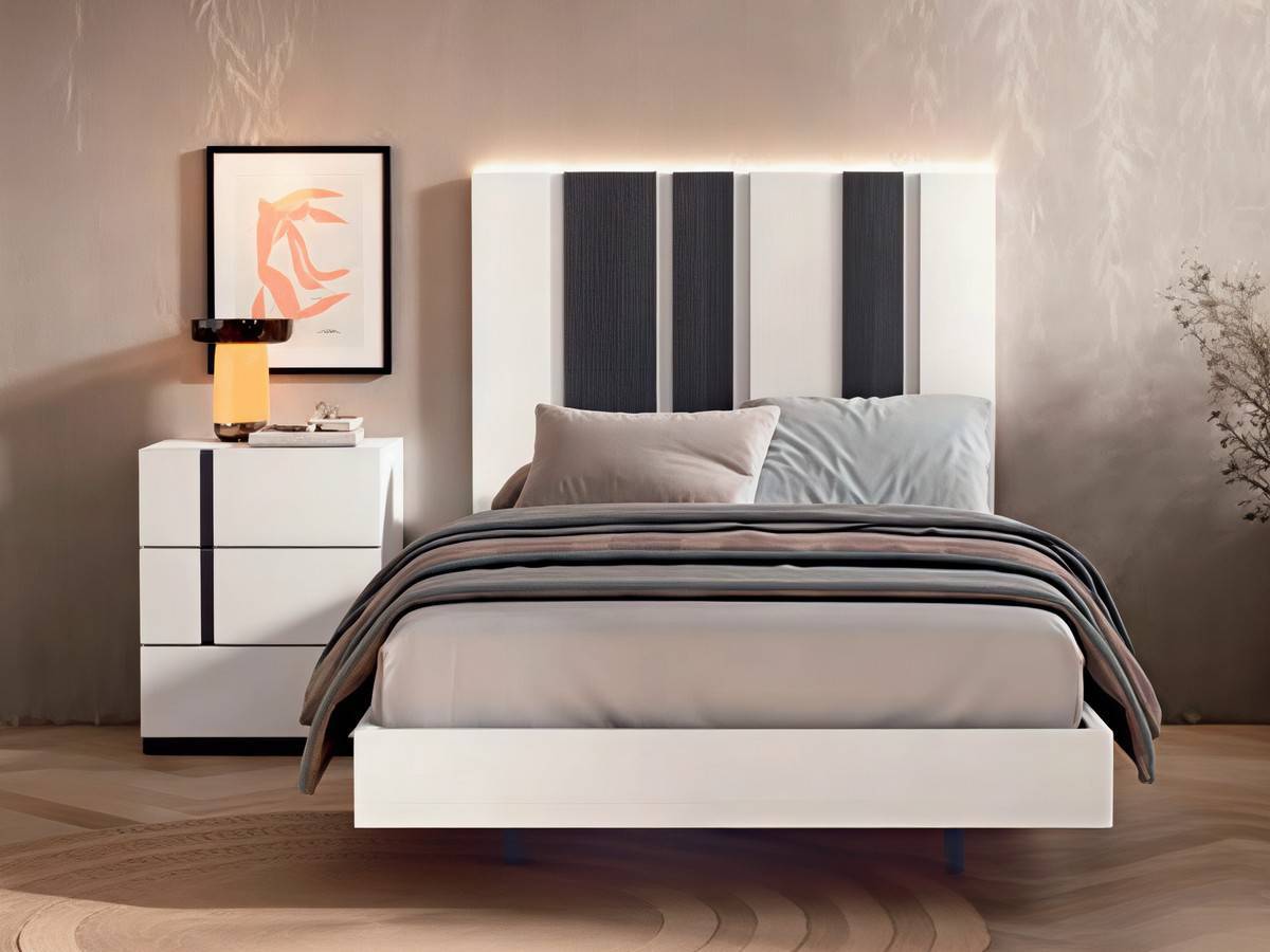  dormitorio invitados completo cabezal item y mesita modelo tao. Modelo CRETAB-35, imagen 3