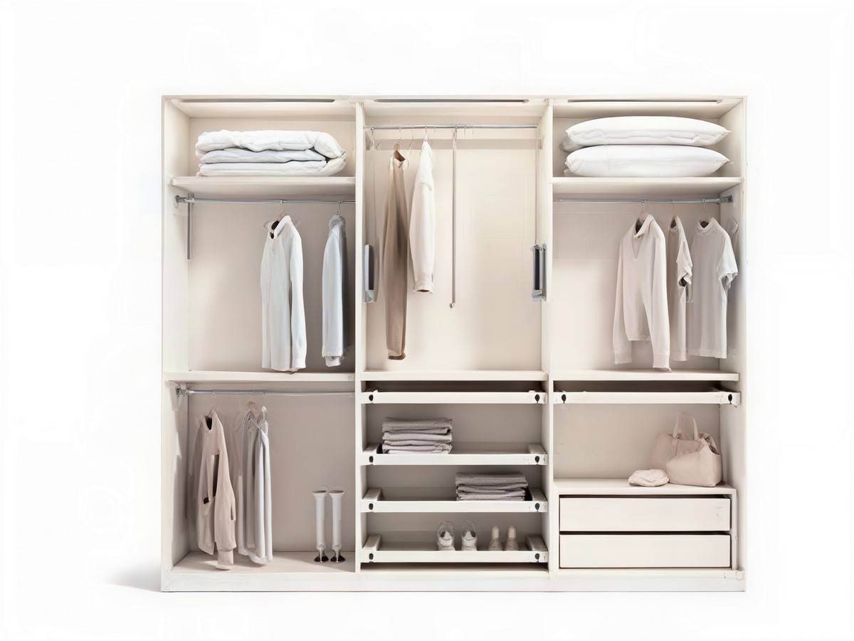 armario habitacion principal seis puertas batientes lunas color nevia. Modelo CRETAB-A06, imagen 5