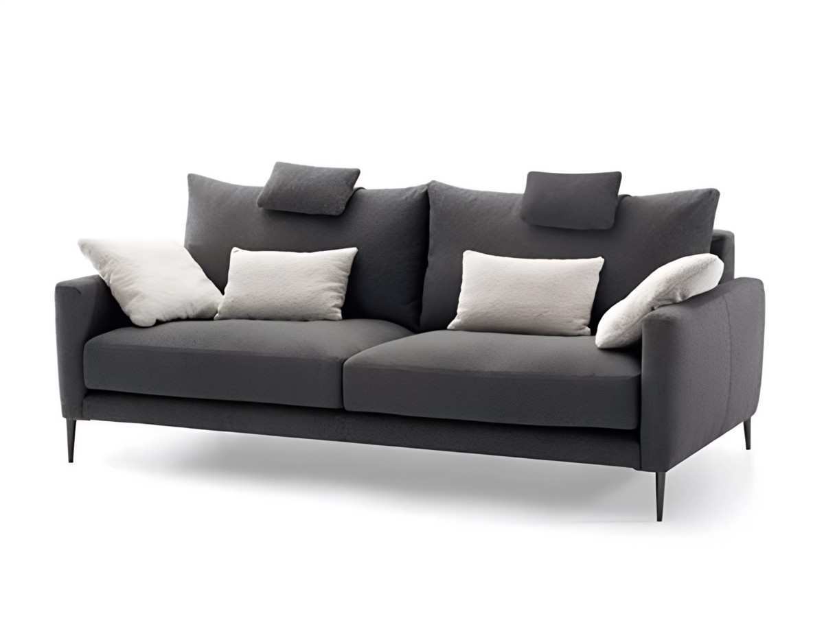  el sofá ds de la nueva colección cuenta con una estructura base metálica con muelles zig-zag y brazos y respaldos de madera de pino. su recubrimiento de espuma de poliuretano de 1,5 cm proporciona comodidad y soporte. los almohadones de los asientos están fabricados con bulflex, mientras que los almohadones del respaldo son de fibra de microfibra con tacto de algodón. además, el sofá es desenfundable completo con funda interior y presenta elegantes patas metálicas.. Modelo DS, imagen 3