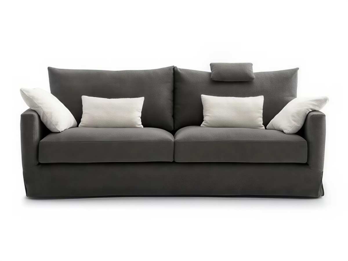  el sofá ds de la nueva colección cuenta con una estructura base metálica con muelles zig-zag y brazos y respaldos de madera de pino. su recubrimiento de espuma de poliuretano de 1,5 cm proporciona comodidad y soporte. los almohadones de los asientos están fabricados con bulflex, mientras que los almohadones del respaldo son de fibra de microfibra con tacto de algodón. además, el sofá es desenfundable completo con funda interior y presenta elegantes patas metálicas.. Modelo DS, imagen 5