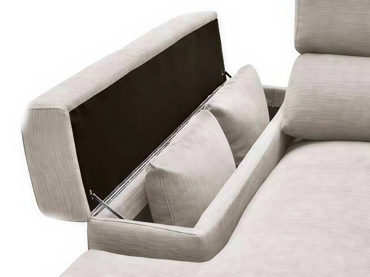  el modelo de 305 cm andrea destaca por su impresionante diseño y dimensiones generosas, especialmente en el módulo de la chaise. esta característica proporciona un amplio espacio útil para que puedas estirarte, relajarte y disfrutar de momentos de comodidad en tu sala de estar. el diseño del sofá de 305 cm está cuidadosamente pensado para combinar estilo y funcionalidad. además de su gran espacio en la chaise, este modelo puede ofrecer características adicionales como respaldos reclinables, asientos deslizantes o incluso opciones de almacenamiento como arcón en la chaise o en los brazos. la versatilidad de este modelo te permite adaptarlo a tus preferencias y necesidades específicas. puedes elegir entre una variedad de tapizados, colores y acabados para que el sofá se ajuste perfectamente al estilo de tu sala de estar. además de su atractivo diseño, el sofá de 305 cm también se caracteriza por su calidad y durabilidad. los materiales utilizados en su fabricación son de alta calidad, lo que garantiza una resistencia y comodidad duraderas. con sus dimensiones generosas, este sofá es ideal para familias o para aquellos que buscan un espacio amplio y cómodo para descansar y relajarse. puedes disfrutar de momentos de tranquilidad o compartir el sofá con tus seres queridos sin sentirte limitado por el espacio.. Modelo DVN-ANDREA, imagen 5