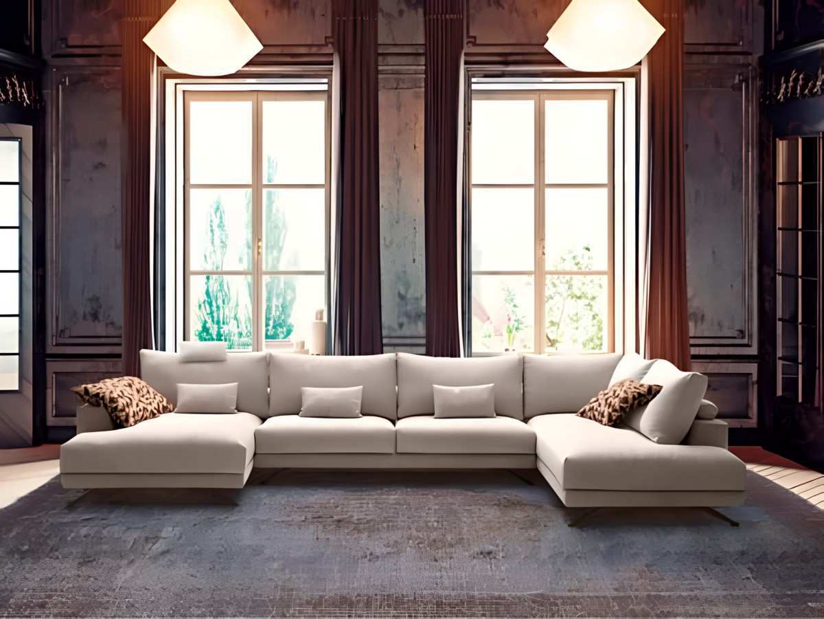  el sofá de la nueva colección presenta una estructura de madera de pino, recubierto con espuma de poliuretano. los almohadones del asiento combinan goma hr con cojines de viscoelástica y fibra siliconada, mientras que los almohadones del respaldo están fabricados en microfibra. las elegantes patas de madera de fresno añaden un toque decorativo al sofá.. Modelo FENDY, imagen 4
