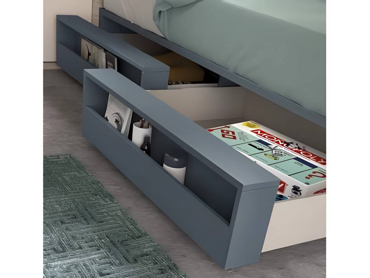 Habitacion Juvenil compacto   30 con  puerta corredera y compacto  base 30 con 2 cajones. Modelo FORMAS-021, imagen 3
