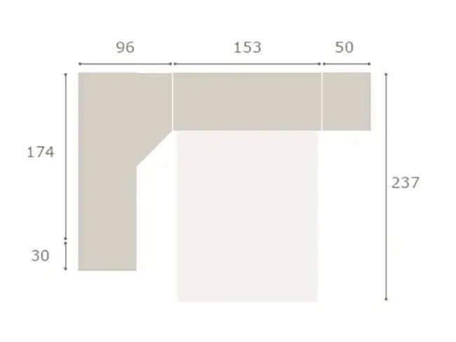   cama abatible vertical para somier de 135x190    . Modelo GHIO-66, imagen 3