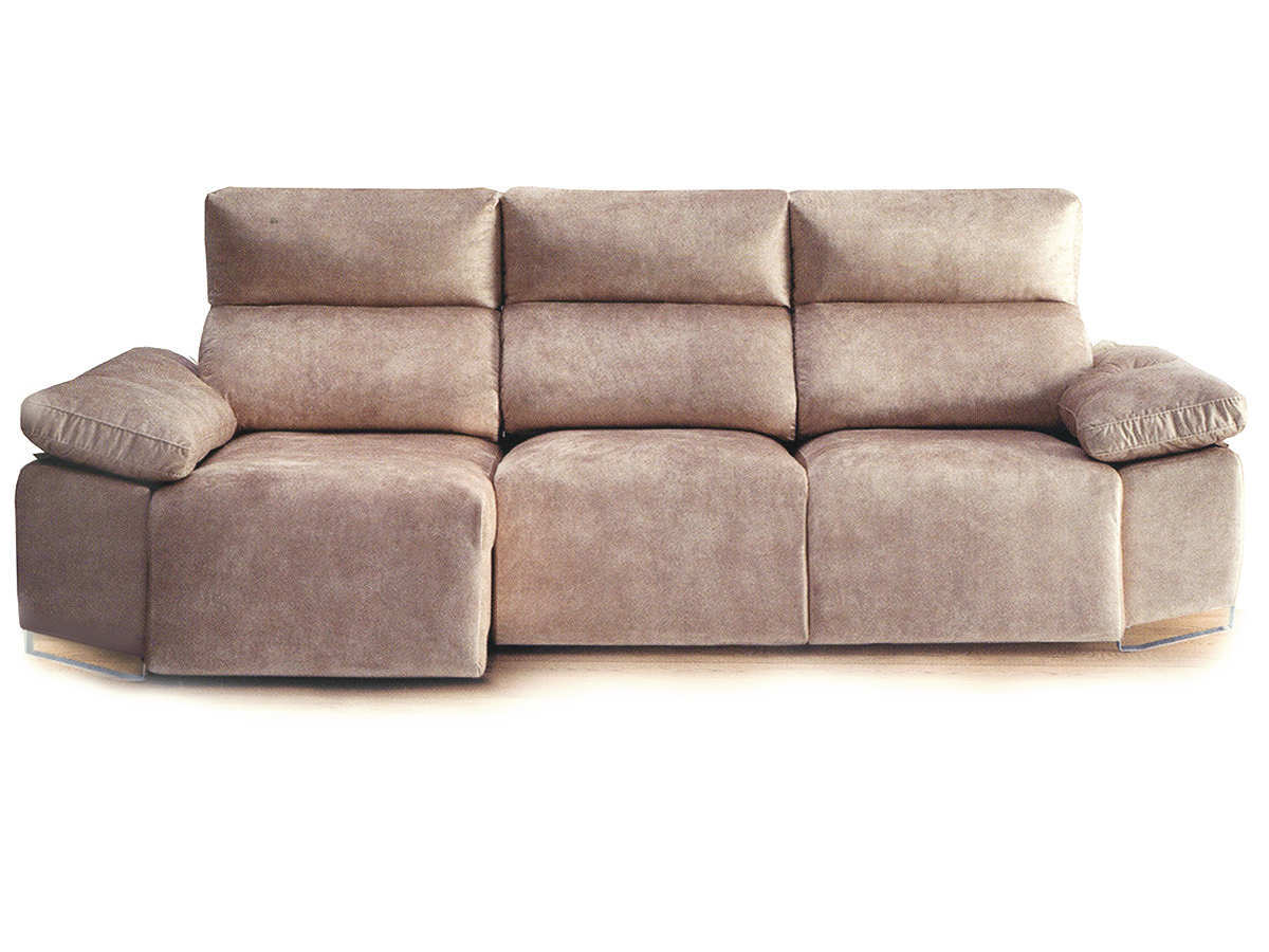  el sofá  extensible de carro está fabricado con una estructura resistente de madera de pino y costado dm. sus asientos están compuestos por un núcleo de poliuretano de alta densidad y una capa superior de espuma para brindar comodidad. los respaldos y brazos están rellenos de una mezcla de fibra hueca siliconada y goma picada de calidad, desenfundables individualmente. este sofá incluye un arcón en la chaise longue y patas cromadas, agregando funcionalidad y estilo.. Modelo JULIETTE-ACH, imagen 3