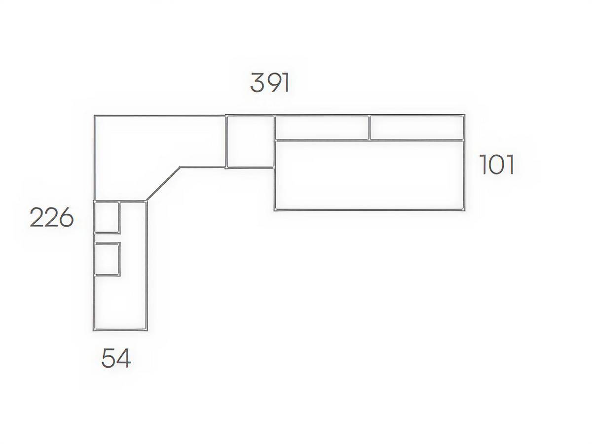 Habitacion Juvenil compacto forma con desplazable y 3 cajones reversible. Modelo LIDER-214, imagen 3