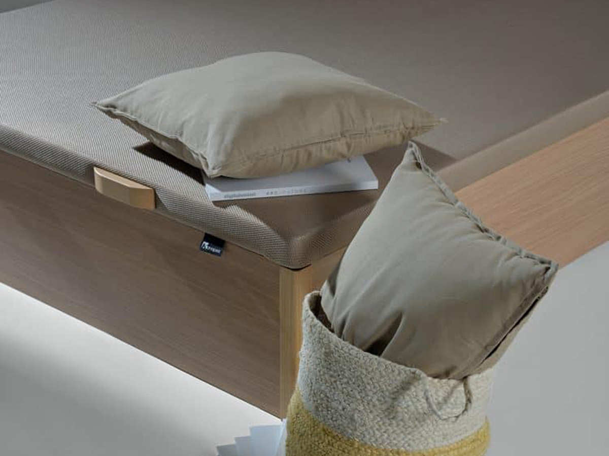  arcon madera con almacenamiento extra profundo de 27 cm , posee  un marco de melamina extra grueso de alta calidad y una tapa gruesa y duradera. Modelo MONET-SUELO, imagen 3