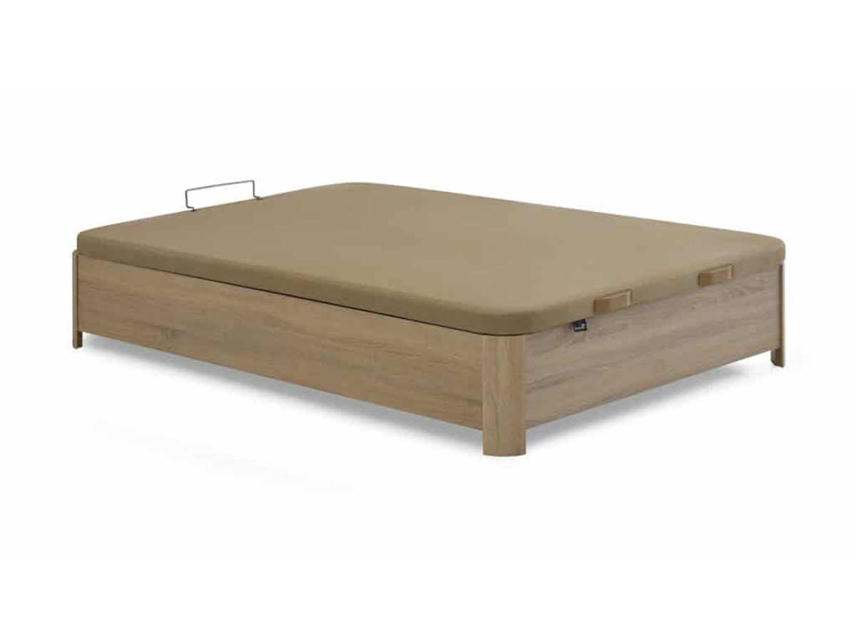  arcon madera con patas  y esquinas redondeadas, su estructura se eleva varios cms del suelo gracias a su exclusivo diseño de patas curvas en las extremos. Modelo NEW-ALAN-PATAS, imagen 2