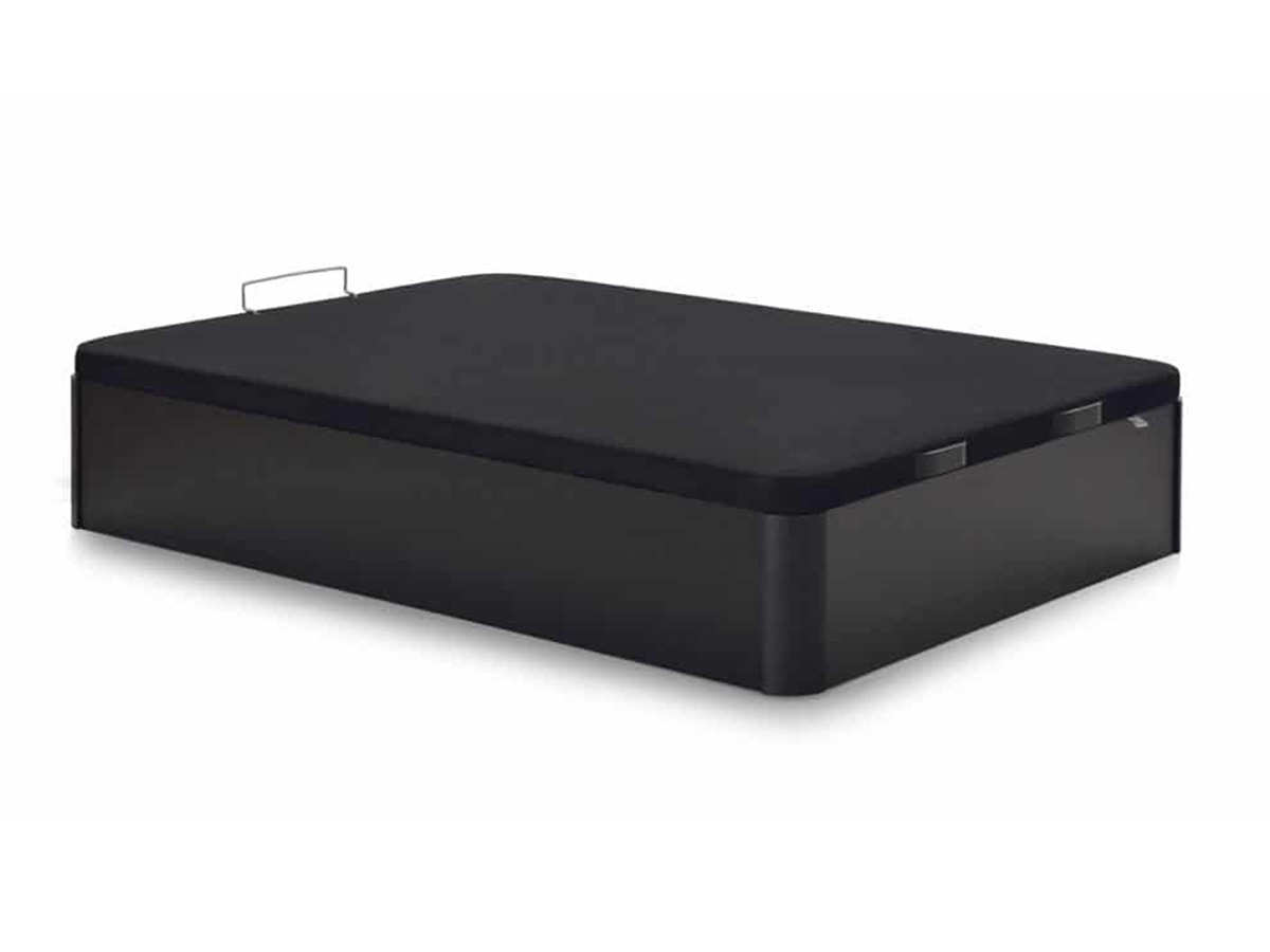  arcon madera al suelo  con esquinas redondeadas curvas tanto en sus patas como en la tapa tapizada en tejido 3d apta para soportar cualquier colchón. Modelo NEW-ALAN-SUELO, imagen 2