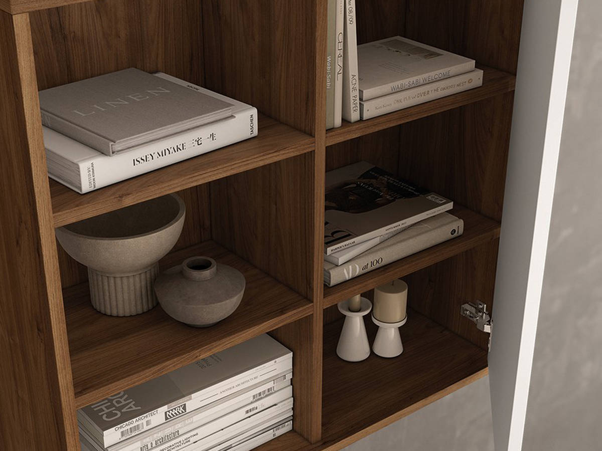  mueble salón java blanco asimétrico con zócalo. Modelo NOAH-20, imagen 2