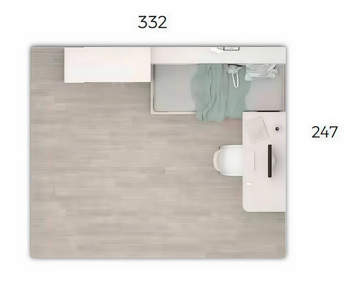 Habitacion Juvenil compacto 45 base 30mm de grosor y 4 cajones y 3 contenedores 190x90 mas esquineros. Modelo ORTS-33, imagen 4
