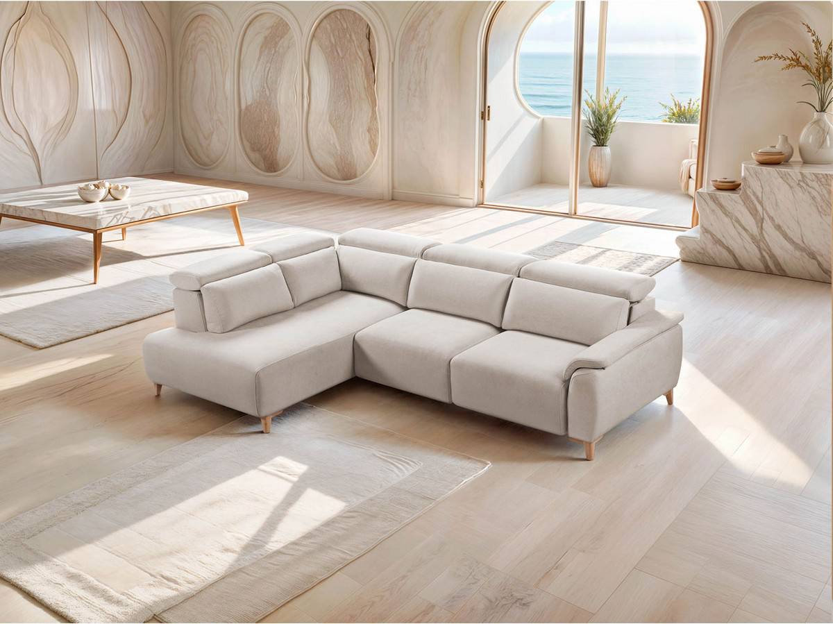 rinconera kalma 300x198 cm con asientos viscoelásticos, muelles zz, respaldos adaptsystem y cabezales reclinables.. Modelo RINCONERA-KALMA, imagen 2