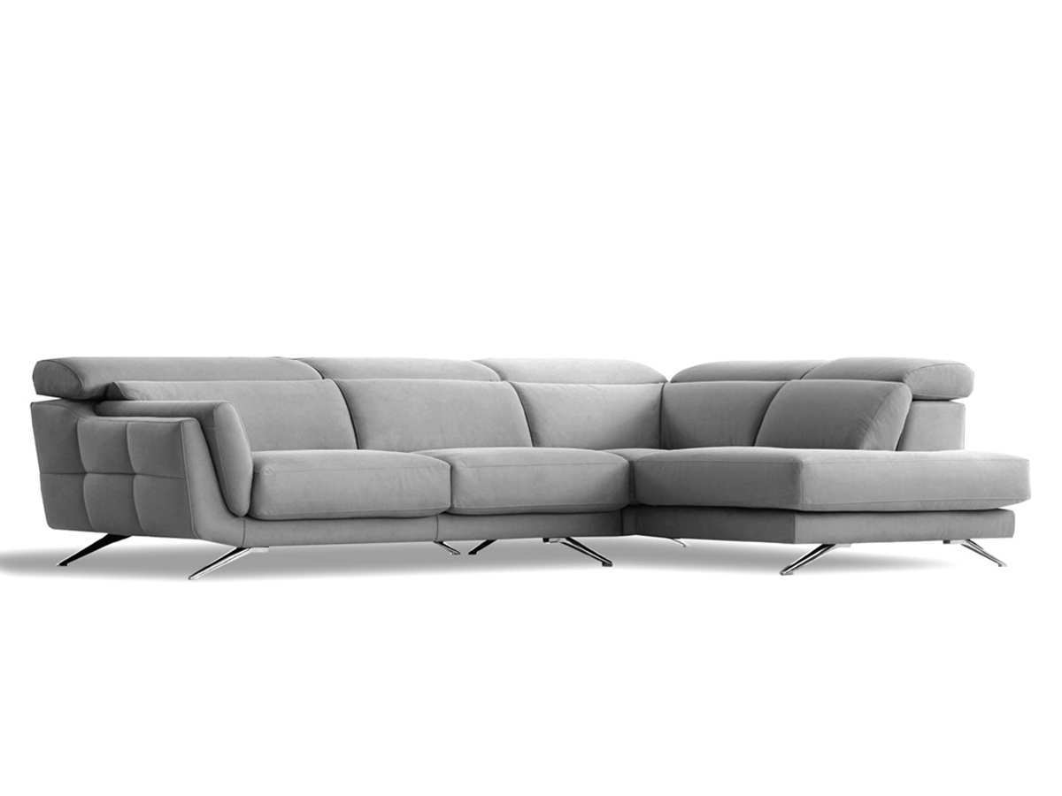  rinconera  300 x 200 cm de diseño moderno con brazo decorado capitone y asientos de carro extensible pata alta. Modelo RINCONERA-ROLL-TPG, imagen 2