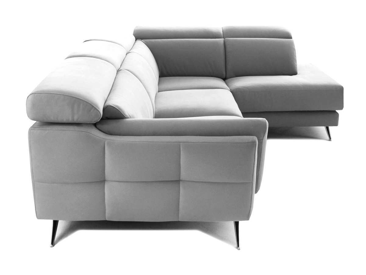  rinconera  300 x 200 cm de diseño moderno con brazo decorado capitone y asientos de carro extensible pata alta. Modelo RINCONERA-ROLL-TPG, imagen 3
