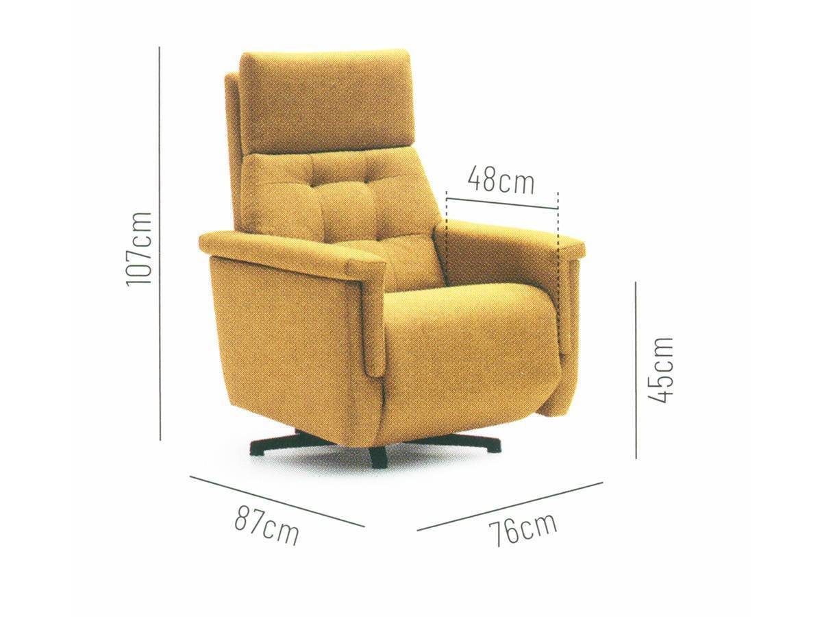  sillón relax manual verde. Modelo SILLON-RELAX-LUKA-FB, imagen 4