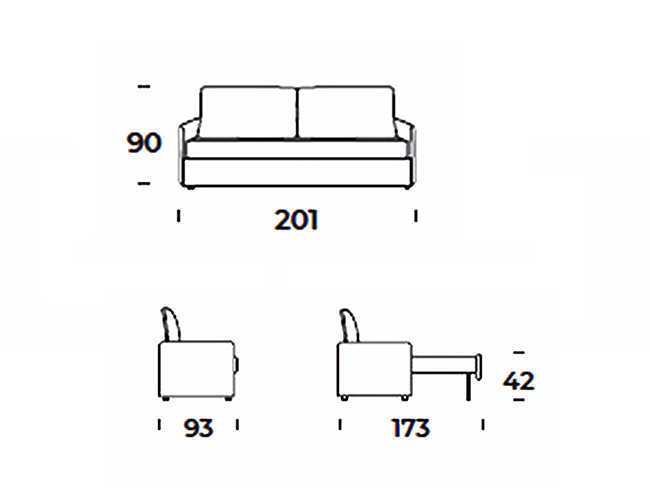  el sofá cama con apertura extensible y brazo estrecho es una opción versátil y funcional para tu hogar. este sofá cuenta con un mecanismo de apertura que te permite extender el asiento para convertirlo en una cómoda cama en cuestión de segundos.el brazo estrecho del sofá le da un aspecto elegante y moderno, además de contribuir a maximizar el espacio en tu sala o habitación. al tener un brazo más estrecho, el sofá ocupa menos espacio lateral, lo que te brinda más libertad para colocar otros muebles o elementos decorativos cerca de él.los respaldos de almohadón independientes proporcionan un nivel adicional de comodidad y personalización. puedes ajustar los respaldos a tu gusto, ya sea reclinarlos para mayor relajación o mantenerlos rectos para una postura más erguida.el sofá cama está diseñado pensando en la comodidad y la durabilidad. el colchón integrado ofrece un soporte adecuado para un descanso placentero, y el tapizado de calidad asegura resistencia y fácil mantenimiento.. Modelo SMG-SOFA-CAMA-IZARO, imagen 6