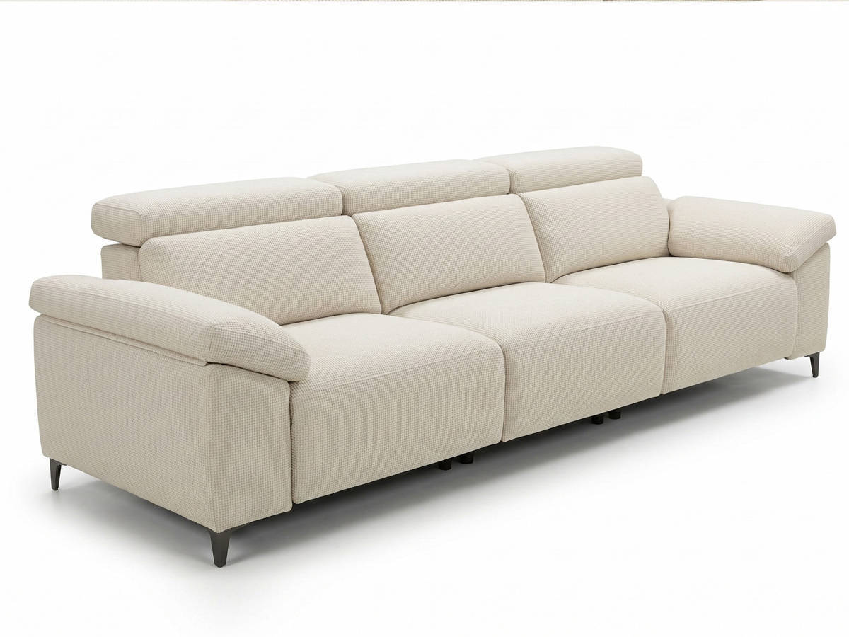  sofa de 3asientos italy 292 cm con muelles zig-zag y espuma 35kg. tapizado a elegir y cabezales de carraca italiana.. Modelo SOFA-3A-ITALY-CLD, imagen 4