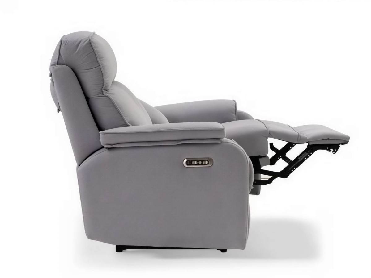  sofa relax motorizado de 3plazas y 2 asientos con botonera en brazo. Modelo SOFA-3P-RELAX-NALIM, imagen 3