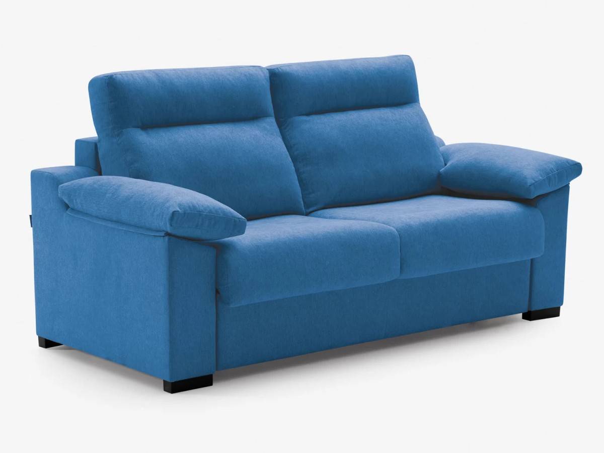  este sofá cama con sistema italiano transforma cualquier rincón en un espacio versátil. con un simple gesto, se despliega una cama lista para descansar, gracias a su mecanismo de apertura fácil y sin esfuerzo. compacto pero  cómodo, combina respaldo y asiento acolchados con un colchón pensado para un descanso agradable. ideal para quienes quieren aprovechar el espacio sin renunciar al confort.. Modelo SOFA-CAMA-TARANCON-12-FB, imagen 3