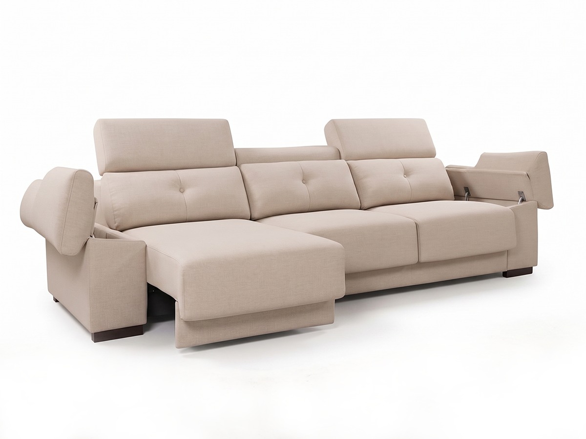  el sofá leonor destaca por su comodidad y funcionalidad, ofreciendo una combinación perfecta para tu hogar. sus asientos deslizantes de gran prolongación permiten ajustar la posición para mayor comodidad y adaptabilidad. este modelo incluye respaldos planos con sistema italiano, que ofrecen diferentes niveles de inclinación y permiten encontrar la posición ideal para descansar. además, cuenta con un brazo con arcón, proporcionando espacio adicional de almacenamiento para tus objetos personales. el sistema deslizante del sofá permite ajustar la posición de los asientos para una mayor versatilidad y comodidad.. Modelo SOFA-CARRO-BLIS-LEONOR, imagen 2