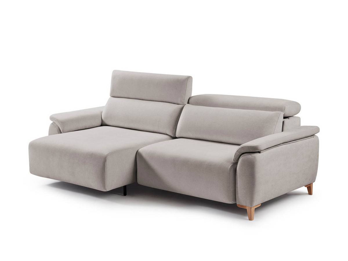  sofá kalma 206 cm con asientos viscoelásticos 35kg, muelles zz, respaldos adaptsystem y cabezales reclinables multiposición.. Modelo SOFA-KALMA-FTR, imagen 3
