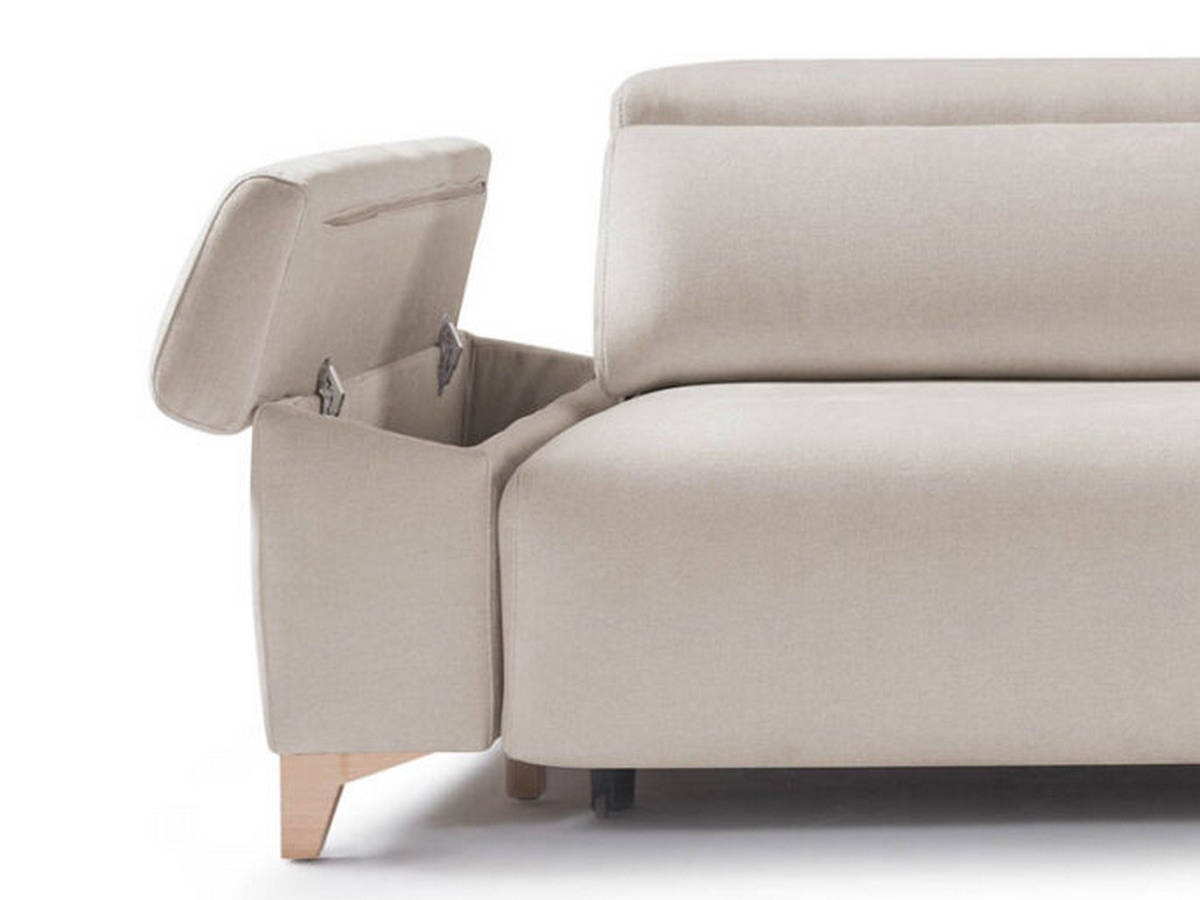  sofá kalma 206 cm con asientos viscoelásticos 35kg, muelles zz, respaldos adaptsystem y cabezales reclinables multiposición.. Modelo SOFA-KALMA-FTR, imagen 8