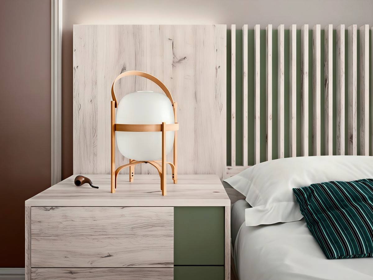  cabezal hermes con mesitas lusso para un dormitorio moderno. Modelo SONNO-11, imagen 2