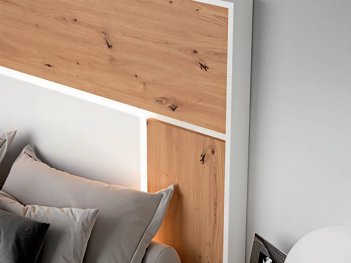  cabezal góndola y mesita somma para dormitorio moderno. Modelo SONNO-13B, imagen 2