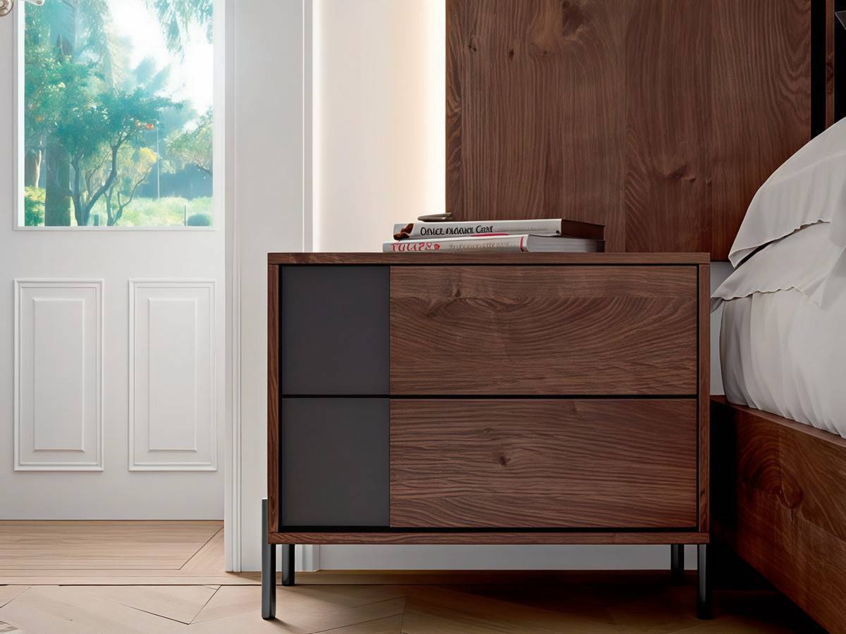  conjunto de cabezal y mesitas para un dormitorio moderno. Modelo SONNO-27, imagen 3