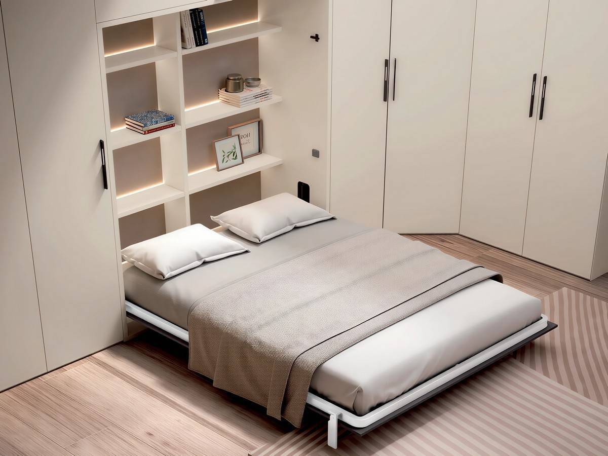  cama abatible vertical con medidas precisas para un ajuste perfecto. Modelo SONNO-ABATIBLE-06, imagen 2