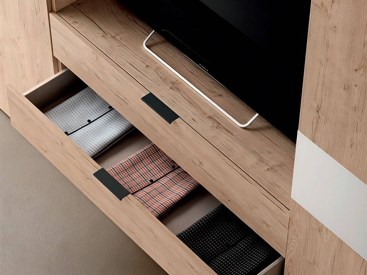  conjunto de armarios con diseño moderno y funcional para el dormitorio. Modelo SONNO-AM-03, imagen 2