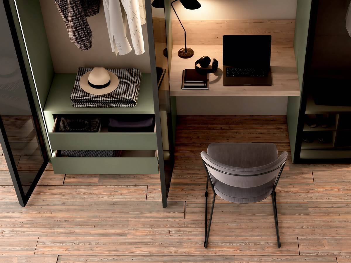  conjunto de armarios con puertas batientes, ideal para maximizar el espacio.. Modelo SONNO-AM-12, imagen 2