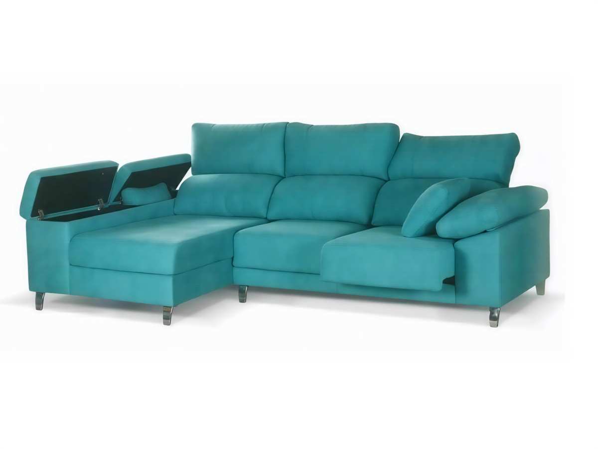 la chaise de 3 plazas con una longitud de 280 cm es una opción espaciosa y cómoda para tu sala de estar. este sofá está diseñado pensando en tu comodidad y cuenta con una serie de características que lo hacen ideal para relajarte y descansar.los asientos deslizantes permiten ajustar la profundidad del asiento según tus preferencias, brindándote la posibilidad de encontrar la posición más cómoda para ti. esto te permite adaptar el sofá a tus necesidades y disfrutar de una experiencia personalizada de confort.los respaldos rellenos de fibra hueca siliconada proporcionan un soporte suave y mullido, brindando una sensación de comodidad envolvente. además, los cabezales reclinables te permiten ajustar el ángulo del respaldo, lo que te permite encontrar la posición perfecta para descansar, leer o ver tu programa favorito.la pata alta metálica agrega un toque moderno y elegante al diseño de la chaise, además de proporcionar una base sólida y resistente. esto asegura la durabilidad del sofá a largo plazo y le brinda estabilidad al sentarte y levantarte.. Modelo SR-CHAISE-DANIELA, imagen 2