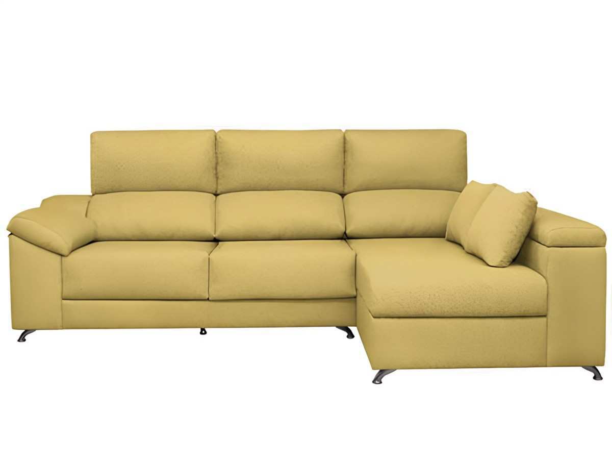  la chaise de 3 plazas de 276 cm es una opción espaciosa y versátil que te brinda comodidad y funcionalidad en tu sala de estar. este sofá está diseñado pensando en tu máximo confort y cuenta con varias características que te permitirán adaptarlo a tus necesidades y preferencias.una de las características destacadas de este sofá es su extensibilidad. puedes desplegar el sofá para obtener una superficie adicional de descanso. esta función te brinda la posibilidad de convertir tu chaise en una cama auxiliar para acomodar a tus invitados o simplemente para disfrutar de un mayor espacio para relajarte.el cabezal reclinable es otra característica que añade comodidad y versatilidad al sofá. puedes ajustar el ángulo del cabezal según tus preferencias y necesidades, lo que te permite encontrar la posición óptima para descansar, ver televisión o leer un libro.la pata alta del sofá no solo proporciona un aspecto estético y moderno, sino que también garantiza una base sólida y estable. esto asegura que el sofá se mantenga firme y seguro durante su uso, brindándote la tranquilidad de que disfrutarás de un asiento estable y equilibrado.además, este modelo de chaise cuenta con arcones abatibles en los brazos de la chaise. estos arcones te ofrecen un espacio de almacenamiento adicional para guardar mantas, almohadas u otros objetos, lo que te permite mantener tu sala de estar ordenada y organizada.. Modelo SR-CHAISE-EKO, imagen 2