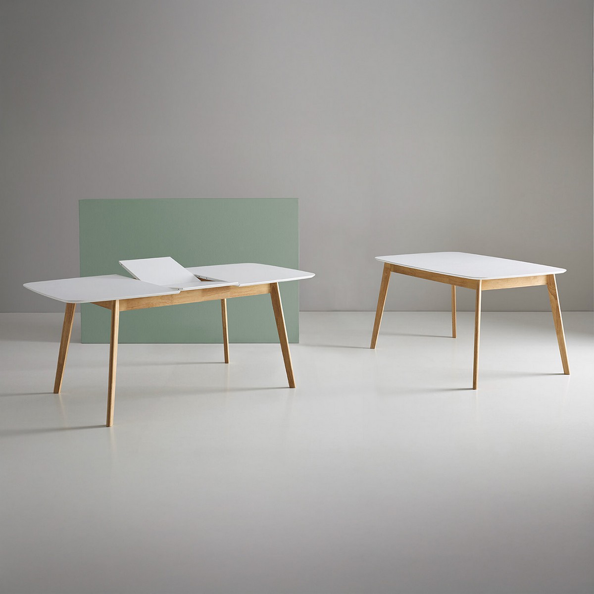 Mesa de comedor mesa extensible kenna 140 blanco-roble. Modelo 00MS202242, imagen 9