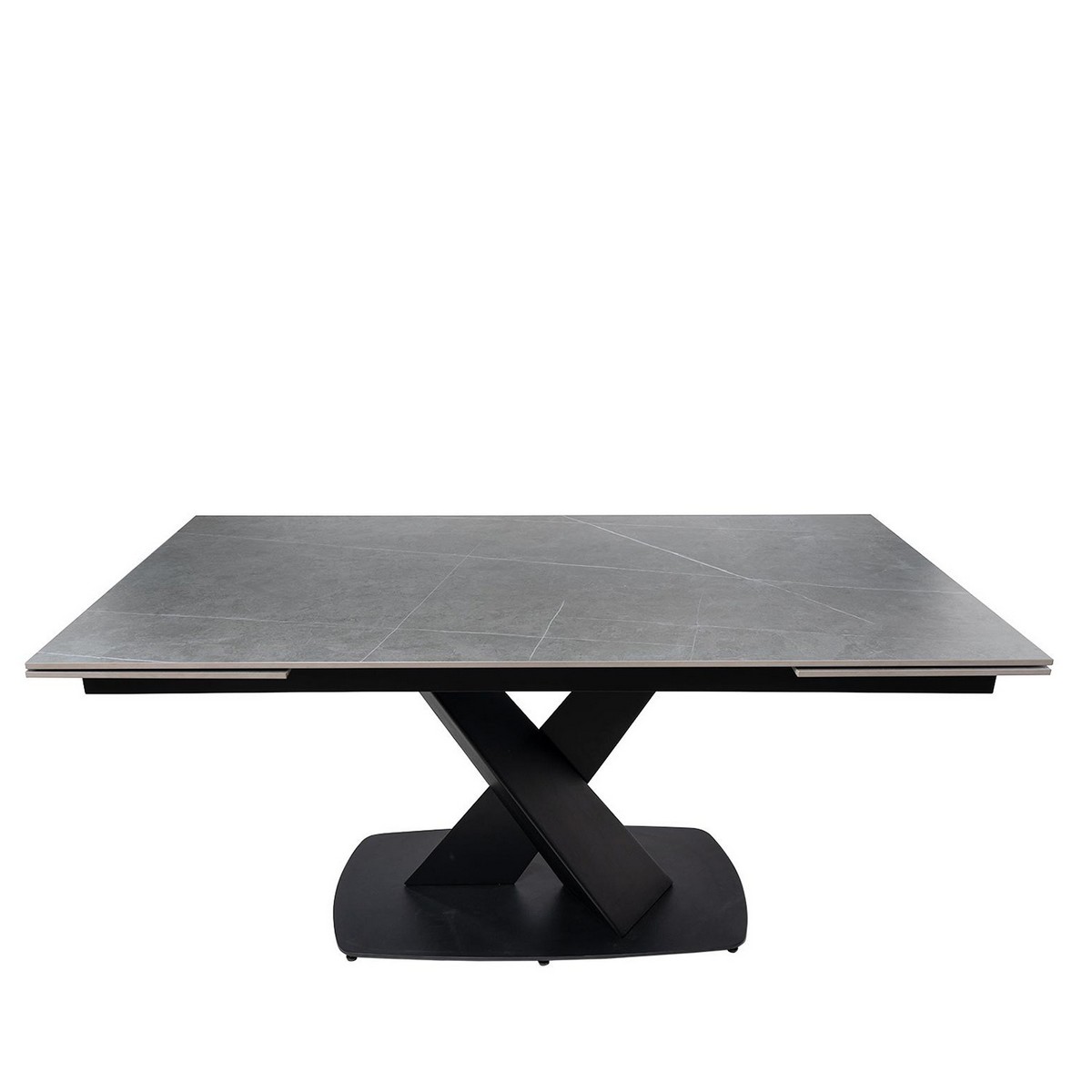 Mesa de comedor mesa extensible valeri 160 gris-negro. Modelo 00MS211216, imagen 2