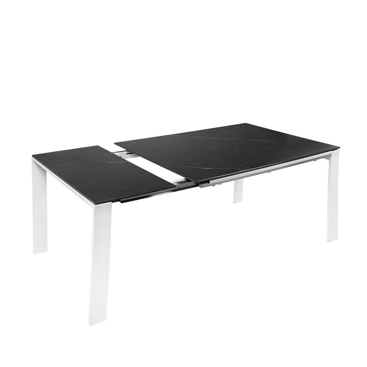 Mesa de comedor mesa extensible janet 140 negro-blanco. Modelo 00MS211421, imagen 3