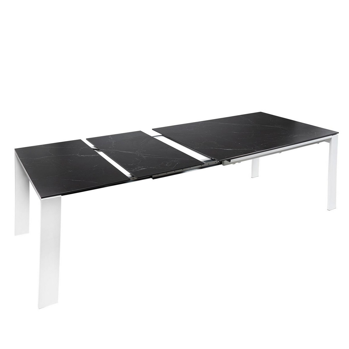Mesa de comedor mesa extensible janet 140 negro-blanco. Modelo 00MS211421, imagen 4